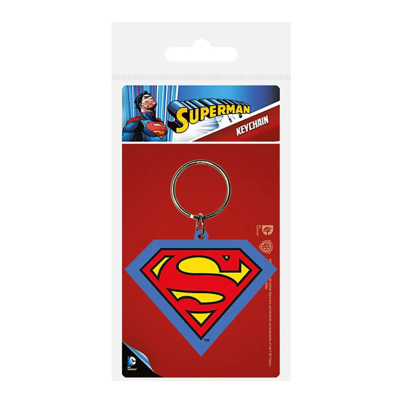 Superman - Shield Rubber Keychain - أكسسوار